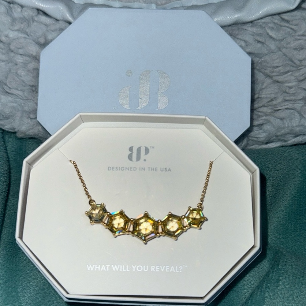 BOMB party necklace NK72135 The Sara Necklace
Main Stone: Lemon Cubic Zirconia